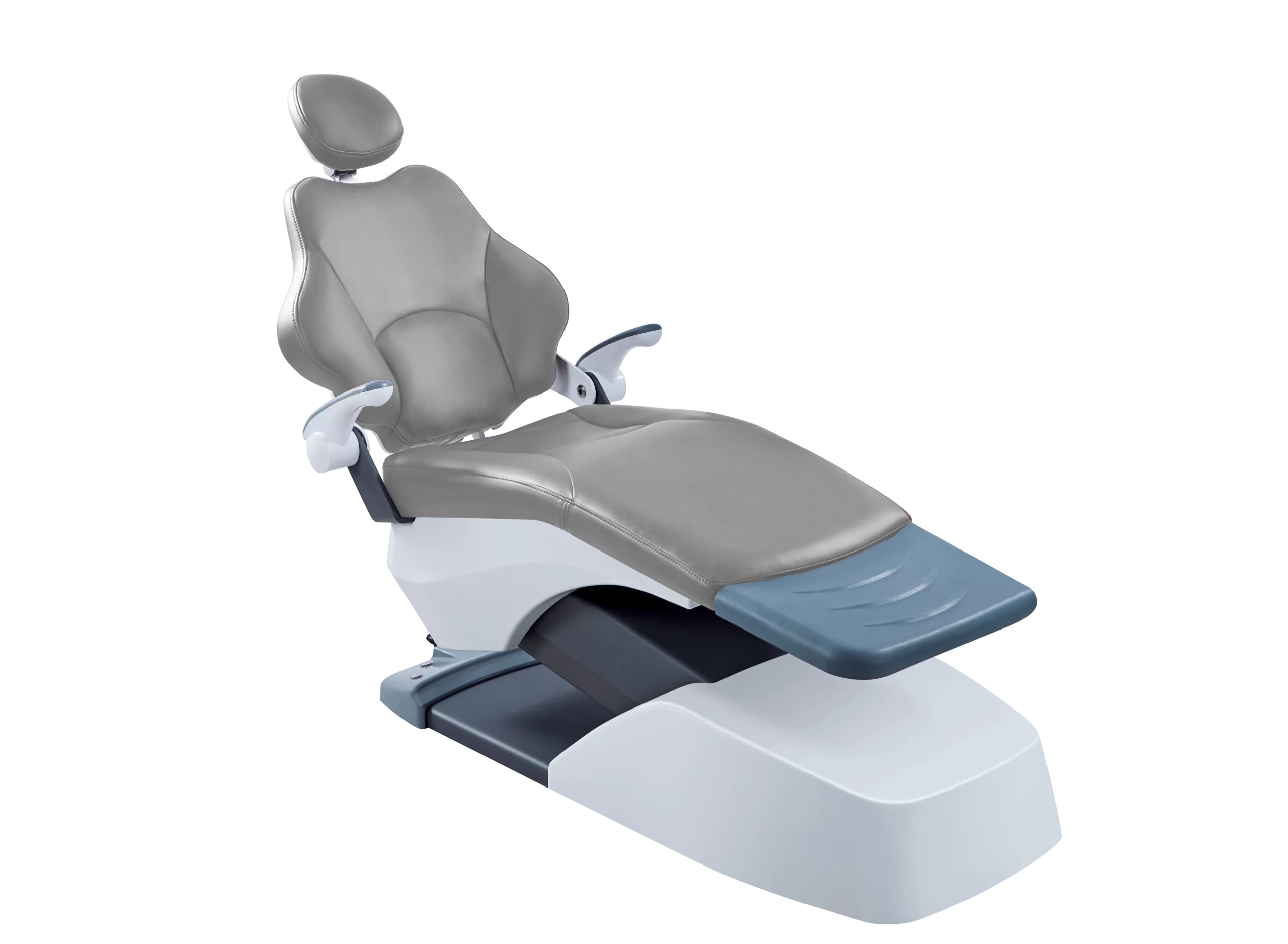 Model S3 Dental Chair - Gray leather seat, ergonomic design for dental care
