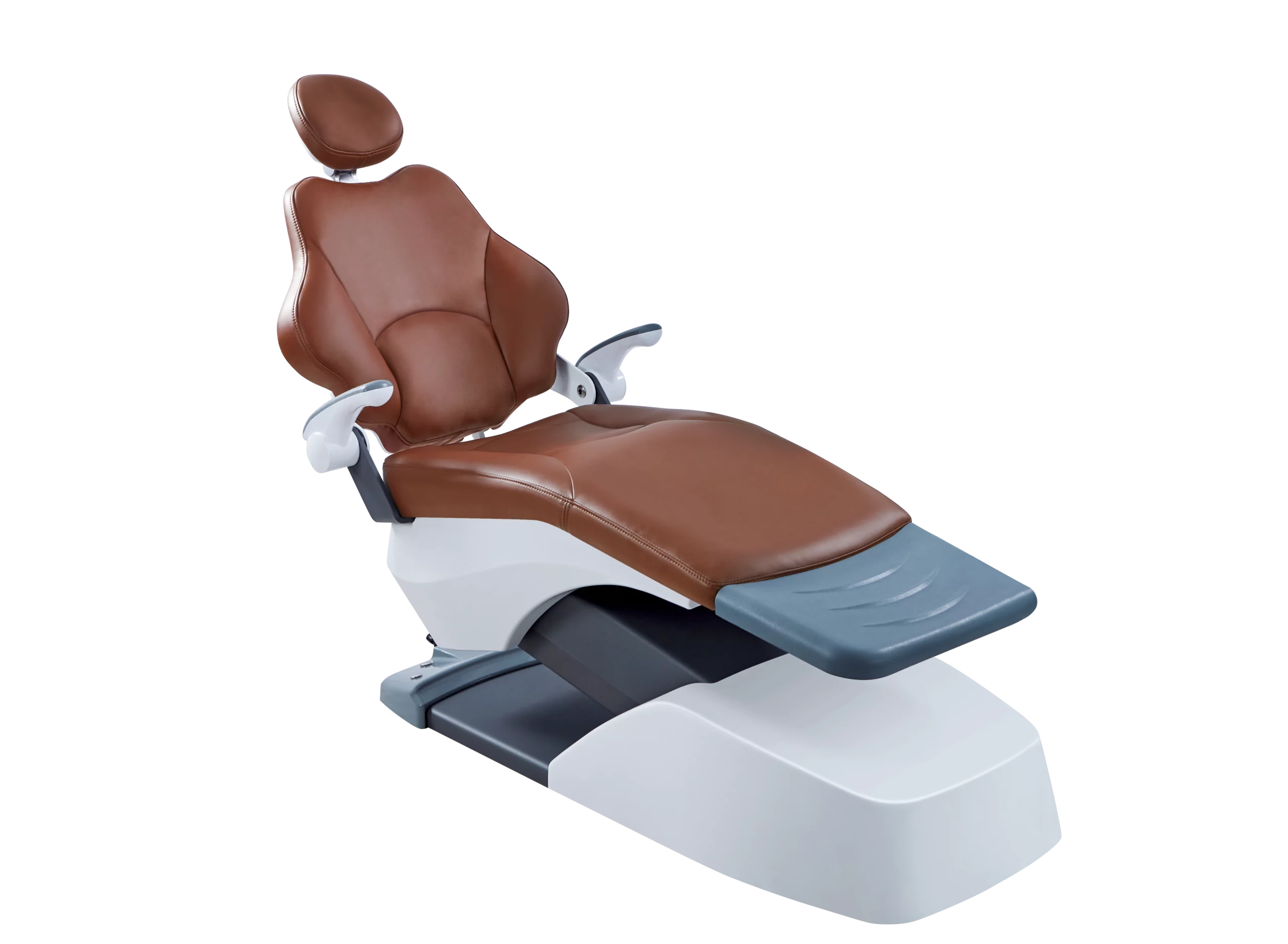 Model S3 dental chair with brown seat and ergonomic design, ideal for dental clinics