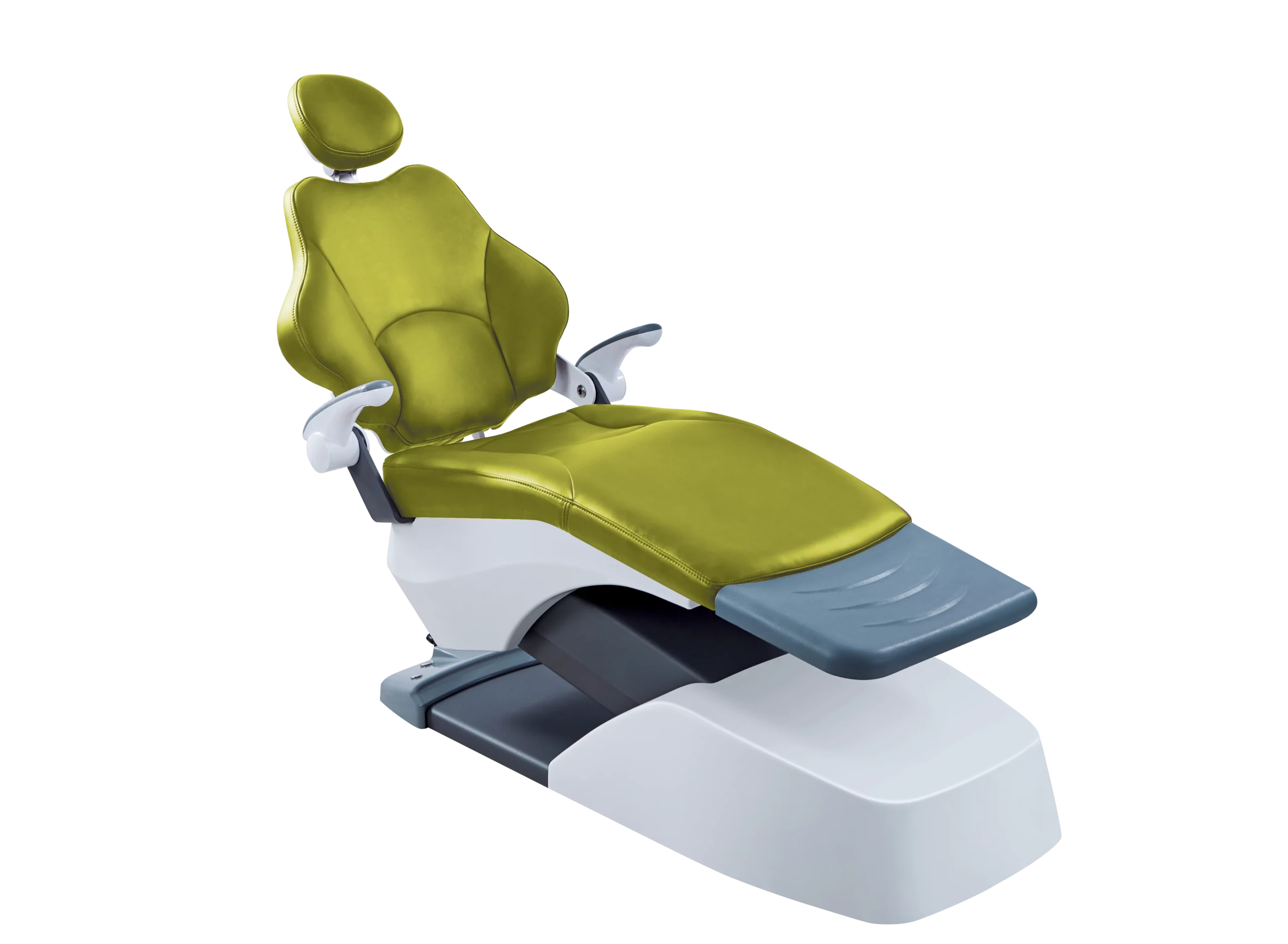 Professional Model S6 dental chair, green ergonomic design for dental care