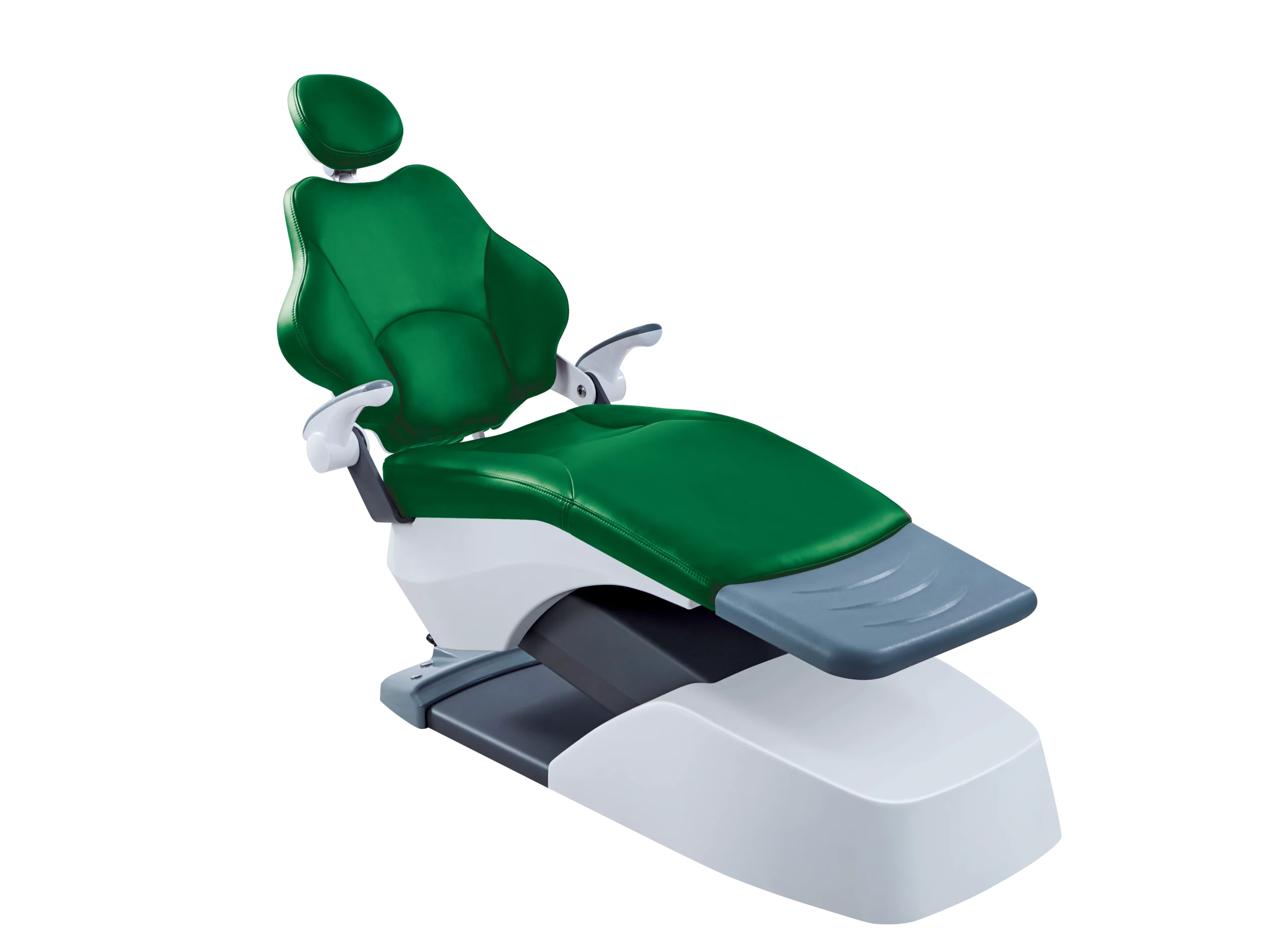 Professional Model S6 dental chair with ergonomic green design and adjustable features for dental care