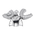 Dental impression trays set, stainless steel, with sizes S, M, L for root canal treatment