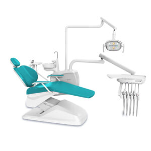 Elite Model N2 PRO dental chair, white and teal, ergonomic design, Roson N2 series dental unit, dental care equipment
