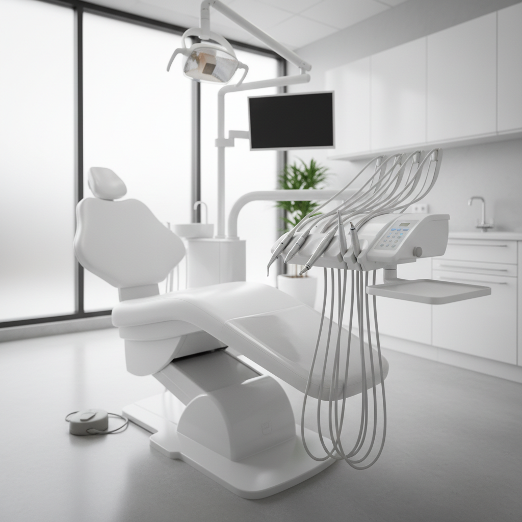 A well-organized dental chair delivery system, key to efficient clinical workflow.