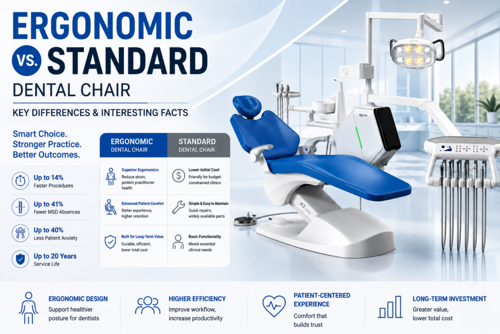 Ergonomic Dental Chair vs. Standard Dental Chair